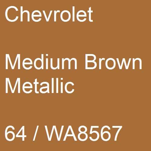 Chevrolet, Medium Brown Metallic, 64 / WA8567.